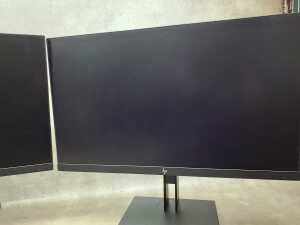A pair of HP Z-Book Z-24 monitors - 3