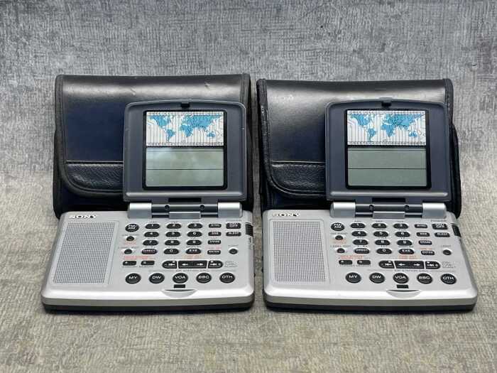 Two Sony ICF-SW07 worldband portable radios