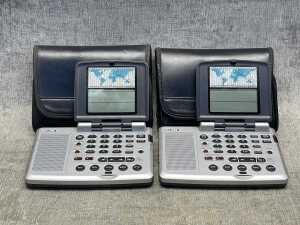 Two Sony ICF-SW07 worldband portable radios