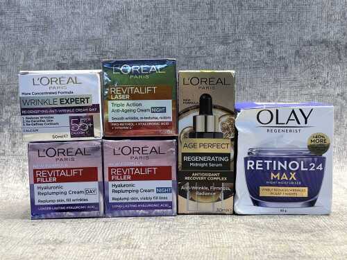 Group of Olay & L'Oreal products