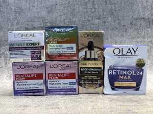 Group of Olay & L'Oreal products