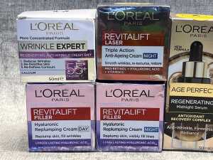 Group of Olay & L'Oreal products - 2