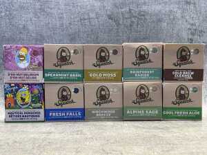 Group of Dr. Squatch soap