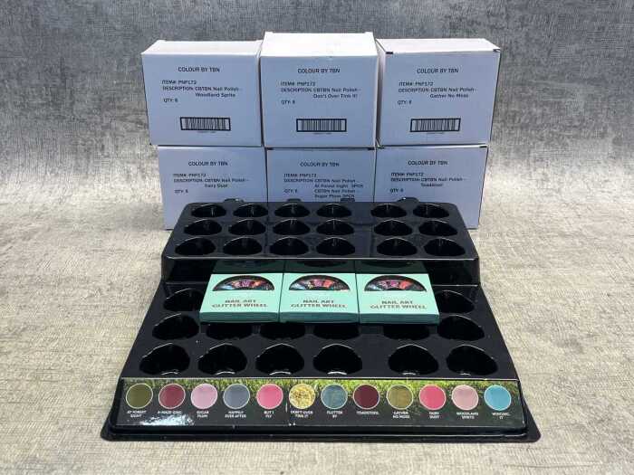 Six boxes of Colour by TBN nail polish