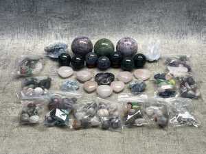 Group of crystals & gemstones