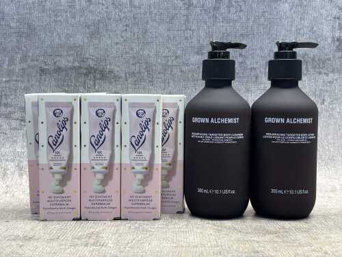 Group of beauty products
