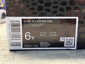 Nike Kobe IX Low EM (GS) size US 6 Youth - 5