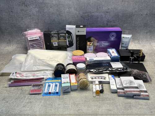 Group of beauty products