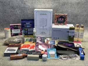 Group of beauty products