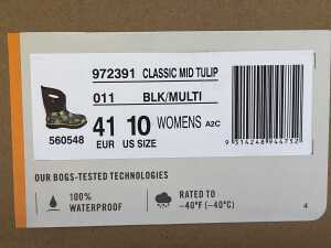 Bogs Classic Mid Tulip boots size US 10 Women's - 5
