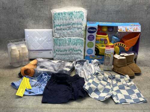 Group of baby products