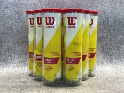 Nine packs of Wilson Championship Extra Duty tennis balls