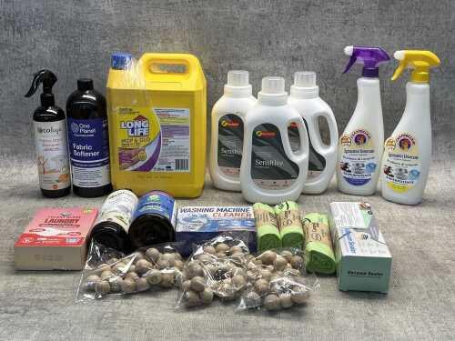Group of cleaning products