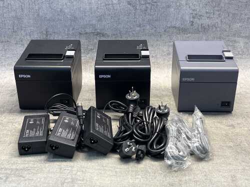 Three Epson POS receipt printers