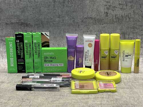 Group of Australis beauty products