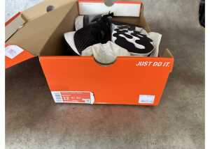 Nike React Infinity Run Flyknit Black White, Men's US 12 - 4