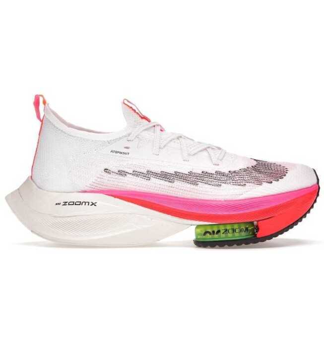 Nike Air Zoom Alphafly Next Flyknit White Pink, Men's US 12.5*