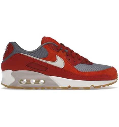 Nike Air Max 90 Premium 'Gym Red Smoke Grey', Men's US 11*