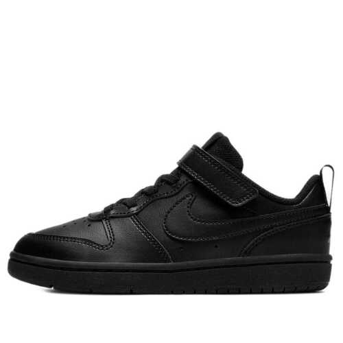 Nike Court Borough Low 2 'Triple Black', Kids US 3Y*