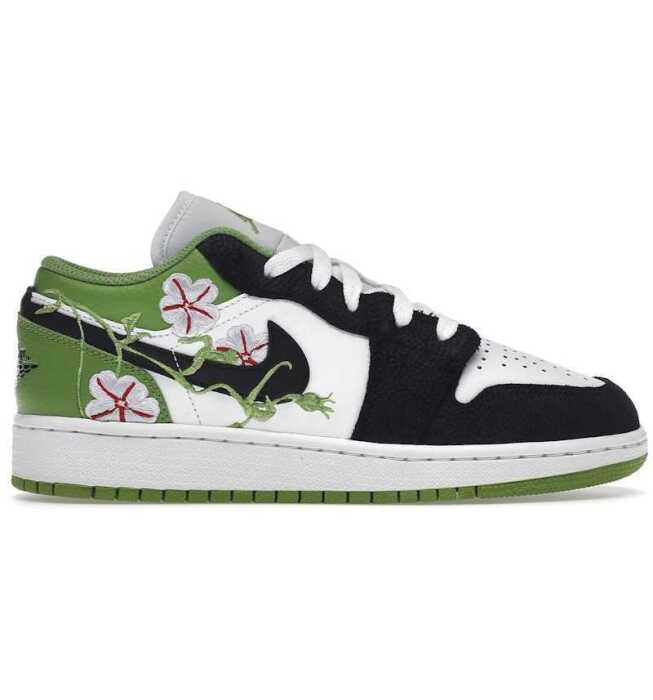 Nike Air Jordan 1 Low SE 'Floral Vines', Kids US 5Y*