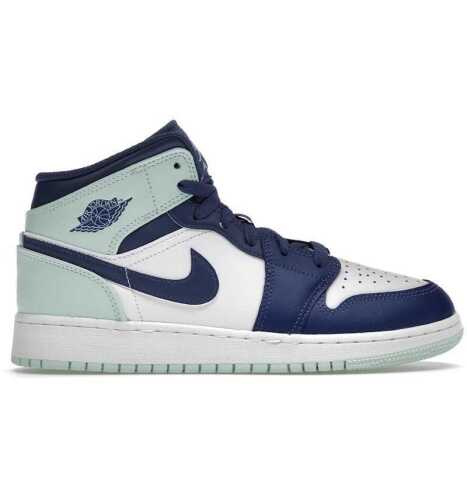 Nike Air Jordan 1 Mid 'Mystic Navy Mint Foam', Kids US 4Y*