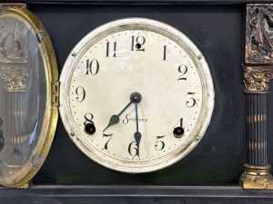 Antique Sessions lacquer mantel clock - 2