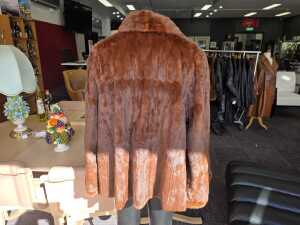 Brown mink fur jacket - 2