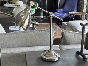 Pair of chrome adjustable lamps - 2