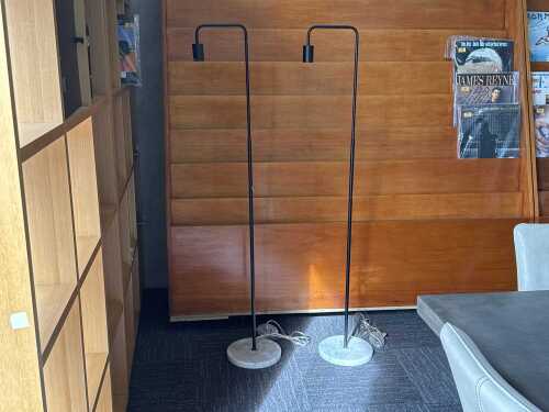 Pair of Oriel modern floor lamps