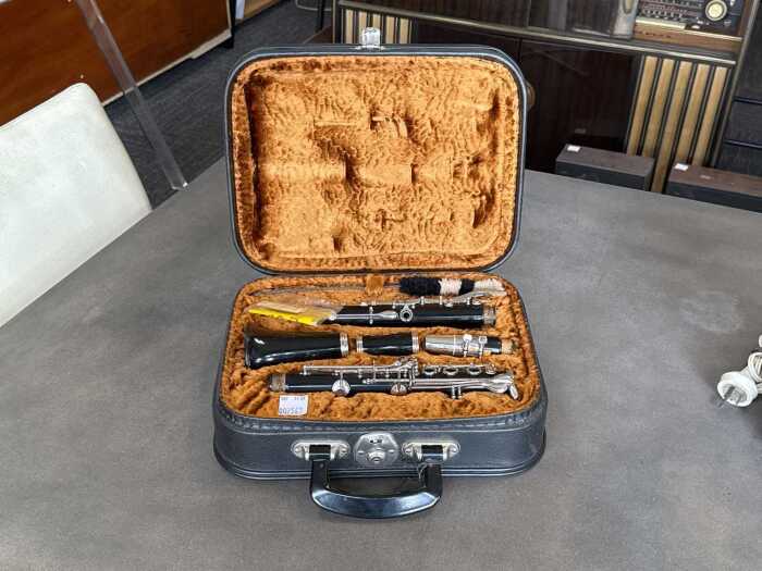 A Boosey Hawkes Regent clarinet in original velvet-lined carry case