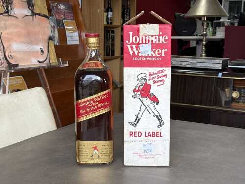 Johnny Walker Red Label Scotch Whisky in original packaging