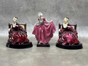 Three Royal Doulton porcelain figures