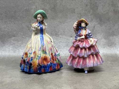 59 · Two Royal Doulton porcelain figures