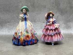 Two Royal Doulton porcelain figures