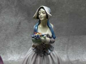 Three Royal Doulton 'Dorcas' porcelain figures in different colourways - 2