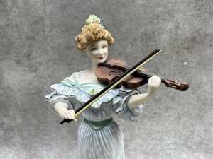 Three Royal Doulton 'Edwardian String Quartet' porcelain lady figures - 3