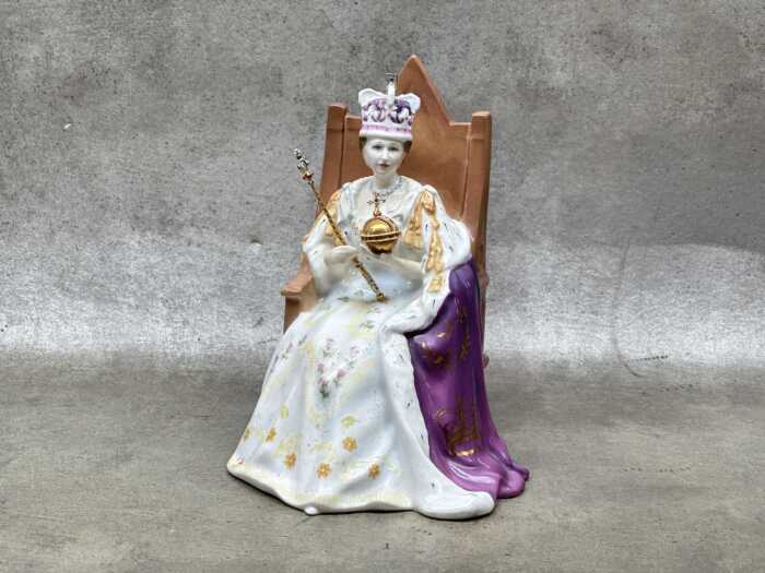 Royal Doulton Classics 'Queen Elizabeth II Coronation' porcelain figure in original box