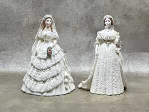Two Coalport limited edition 19th century British Royal porcelain figures