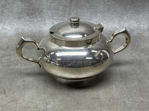 Challenge silver plated three piece tea service - 4