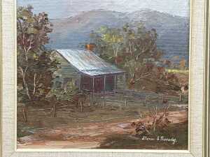 Theresa Kennedy, Australian rural scenes. Pair of oil paintings on board - 2