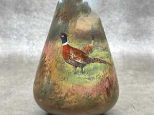 Antique porcelain vase hand painted by G. Sergeant - 2