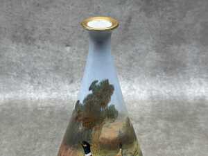 Antique porcelain vase hand painted by G. Sergeant - 3