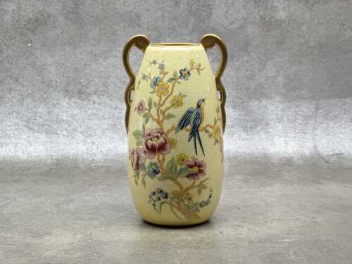 Carlton Ware twin-handled porcelain vase