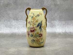 Carlton Ware twin-handled porcelain vase