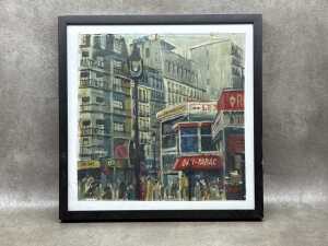 Don Angus, Parisian scene. Oil painting on canvas