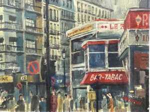 Don Angus, Parisian scene. Oil painting on canvas - 2