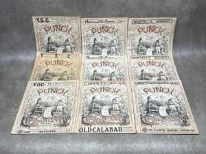 Antique Punch magazines from 1915, 1916, 1917 and 1918