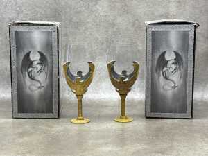Two Myths and Legends: Egyptian Goddess Isis Wine Goblets - 2