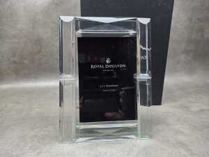 Royal Doulton 'Radiance Collection' faceted glass photo frame - 2