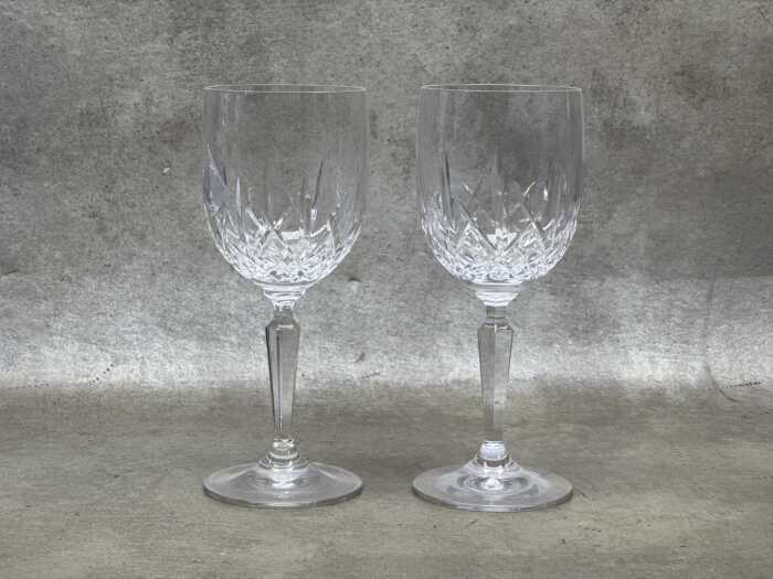 Pair of Waterford crystal goblets
